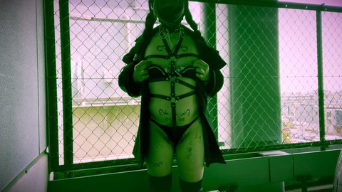 Trench coat, japanese femboy