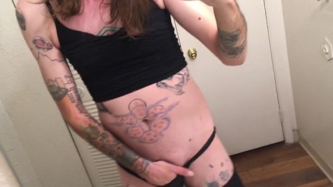 Sissy chastity, транс трахает шмеля