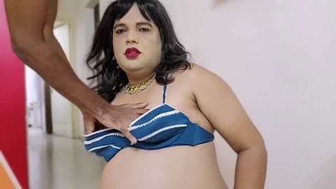 Intimate encounter with a client featuring bbw shemale Indiansissychubby