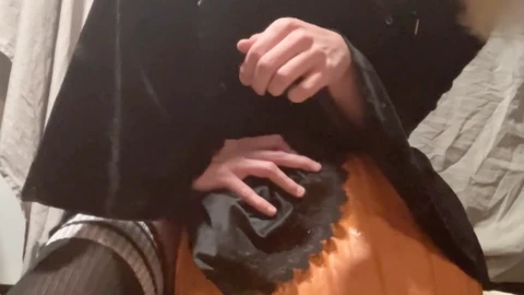 Halloween pumpkin, trajes de noche de brujas