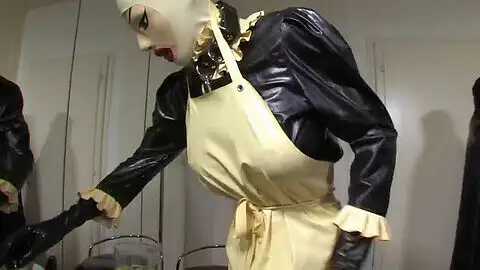 Latex rubber doll mask, latex mistress sissy