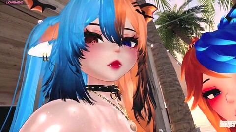 Hermanastras volviéndose calientes y apasionadas juntas