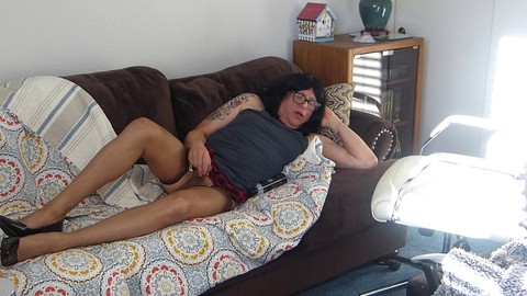 Crossdresser dildo cum, дилдо