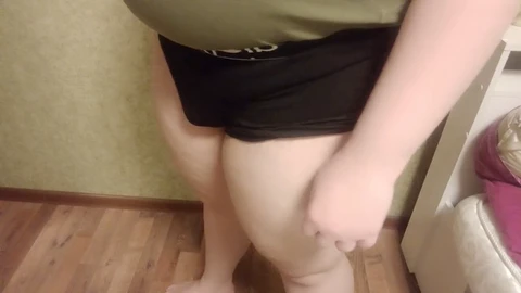 Crossdresser legs, shemale in panties