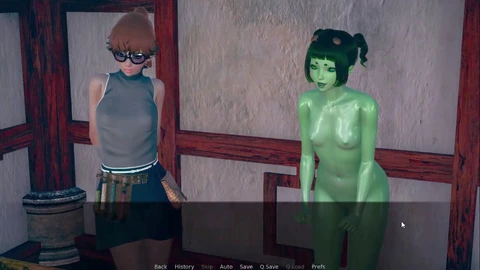 Follia sfrenata all'Accademia Wartribe con una sexy transex rossa